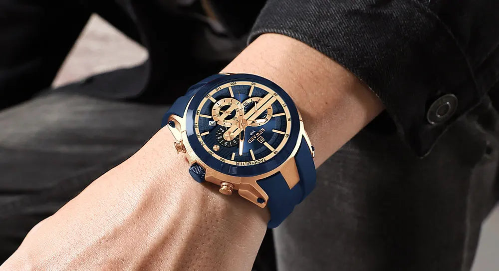 REWARD VIP New Fashion Watch for Men Leather Strap Waterproof