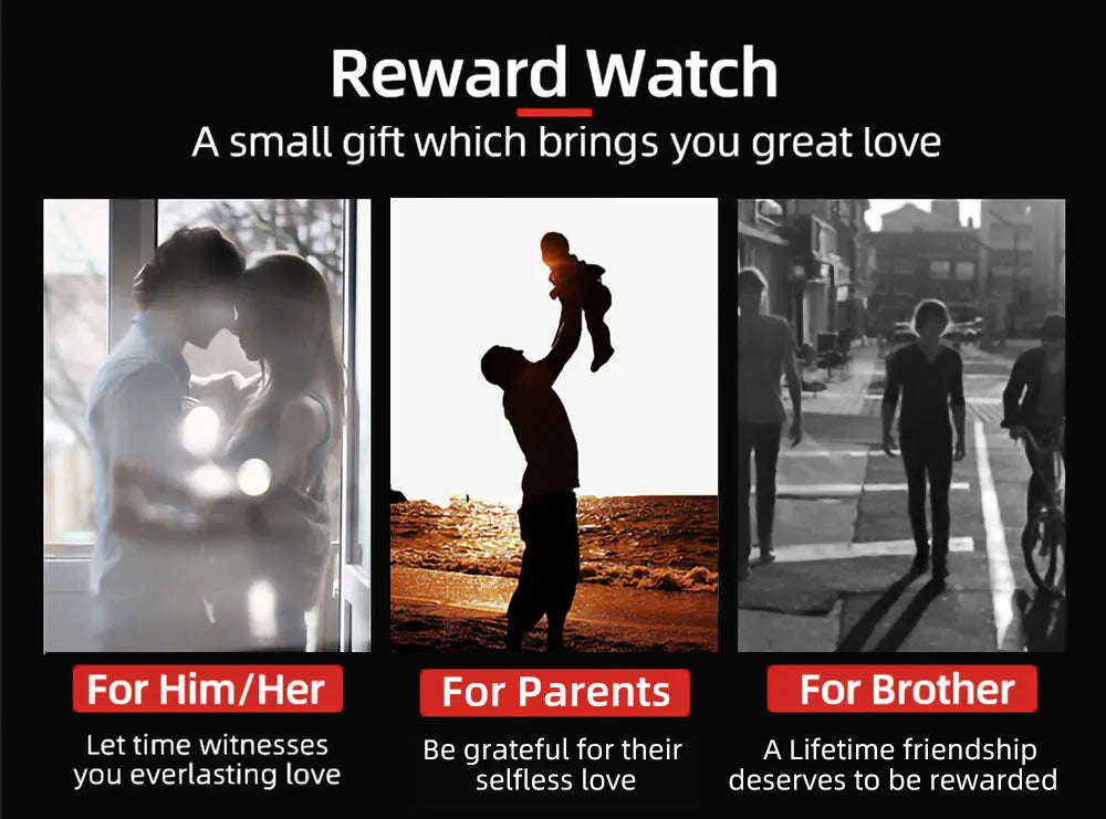 REWARD Rectangle Men's Watches Quartz Wristwatches Luxury Business