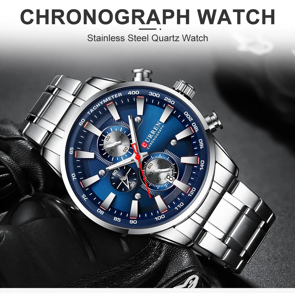 New Watches for Men Top Luxury Brand CURREN Quartz Men’s Watch