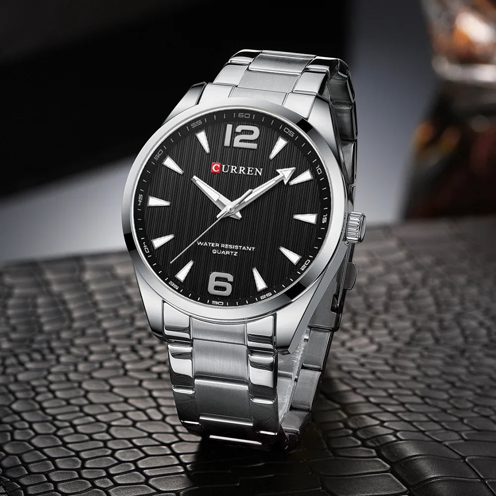 CURREN 8434 Fashion Brand Men's Watches with Luminous Hands Classy